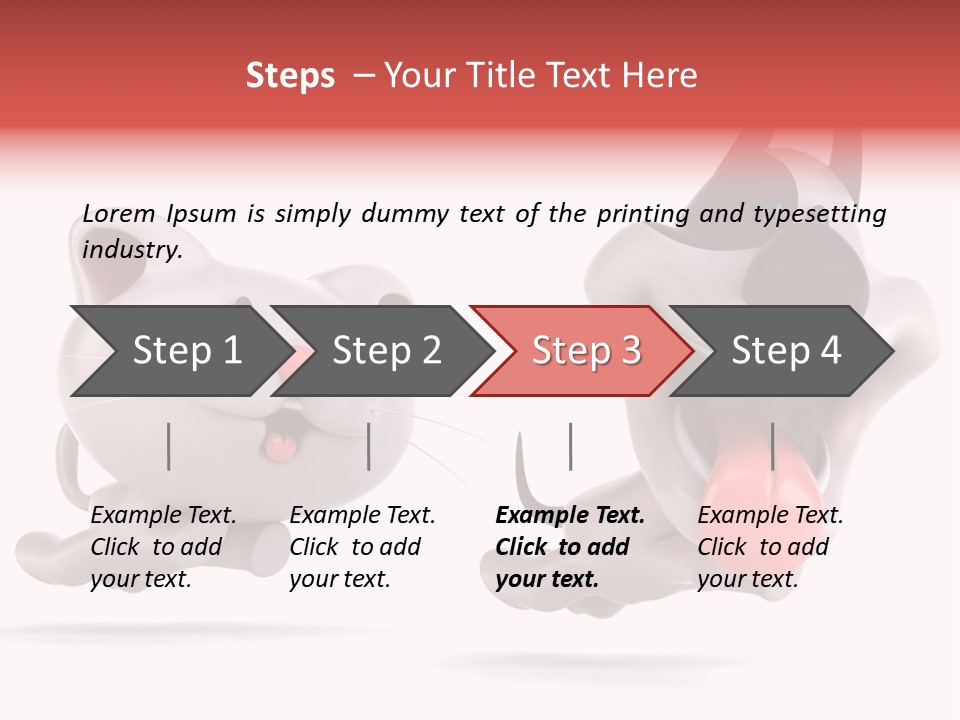 Grey Cute Chase PowerPoint Template