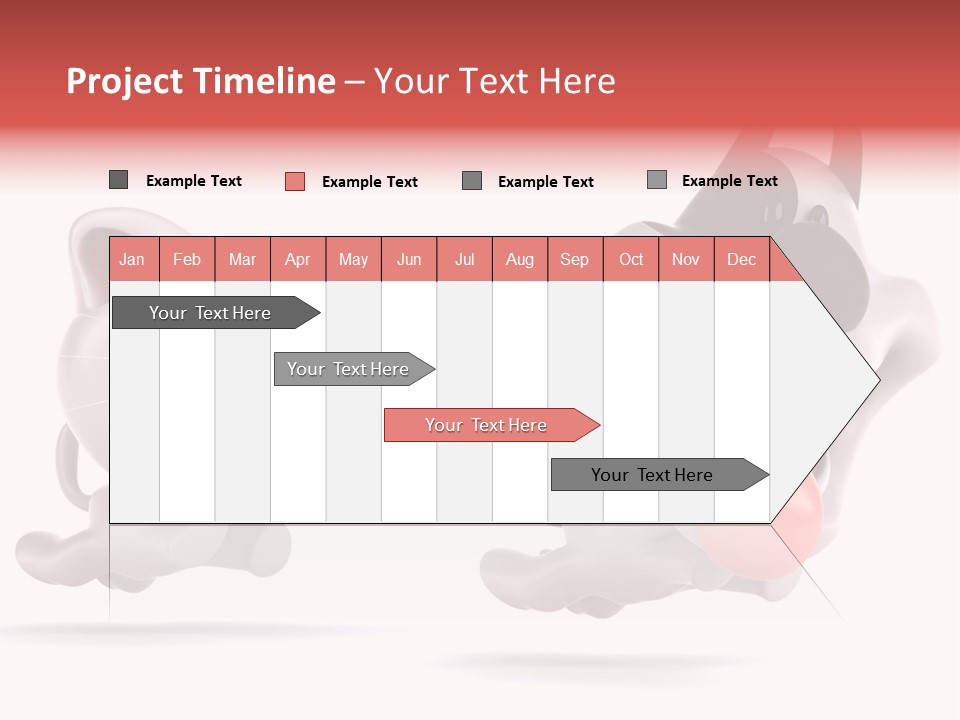 Grey Cute Chase PowerPoint Template
