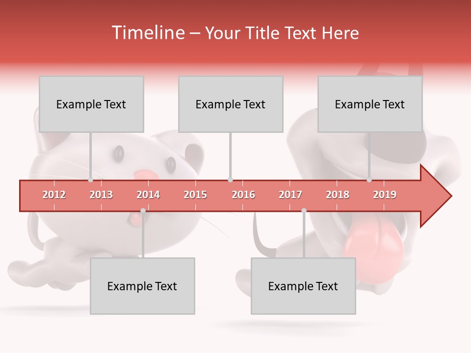 Grey Cute Chase PowerPoint Template
