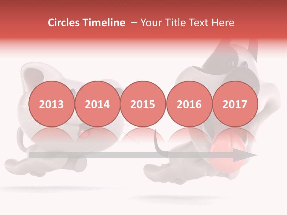 Grey Cute Chase PowerPoint Template