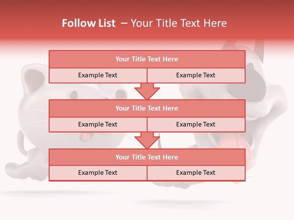 Grey Cute Chase PowerPoint Template