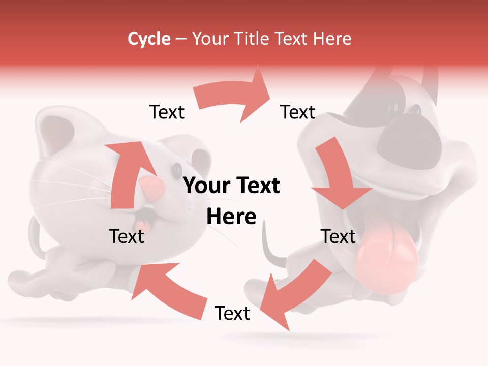 Grey Cute Chase PowerPoint Template