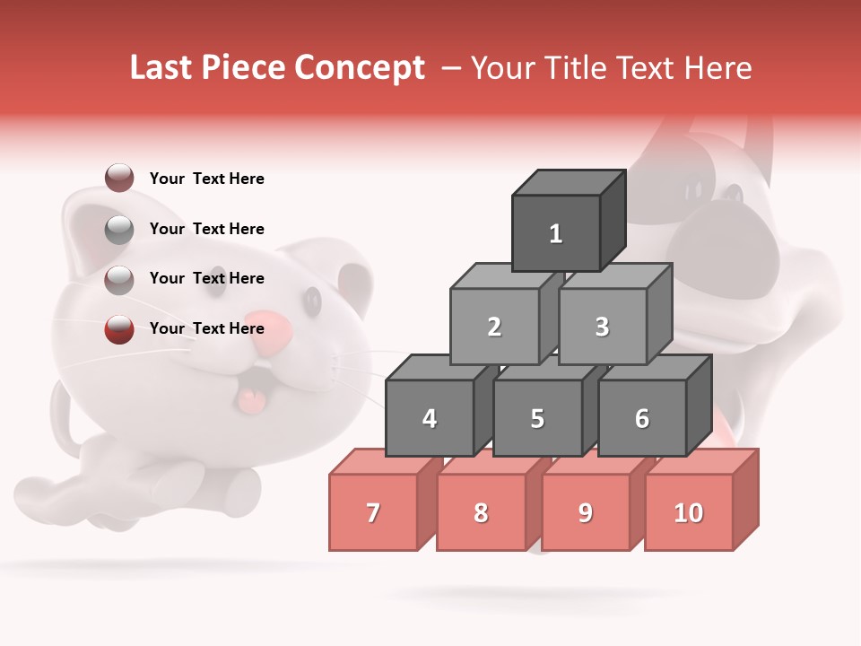 Grey Cute Chase PowerPoint Template