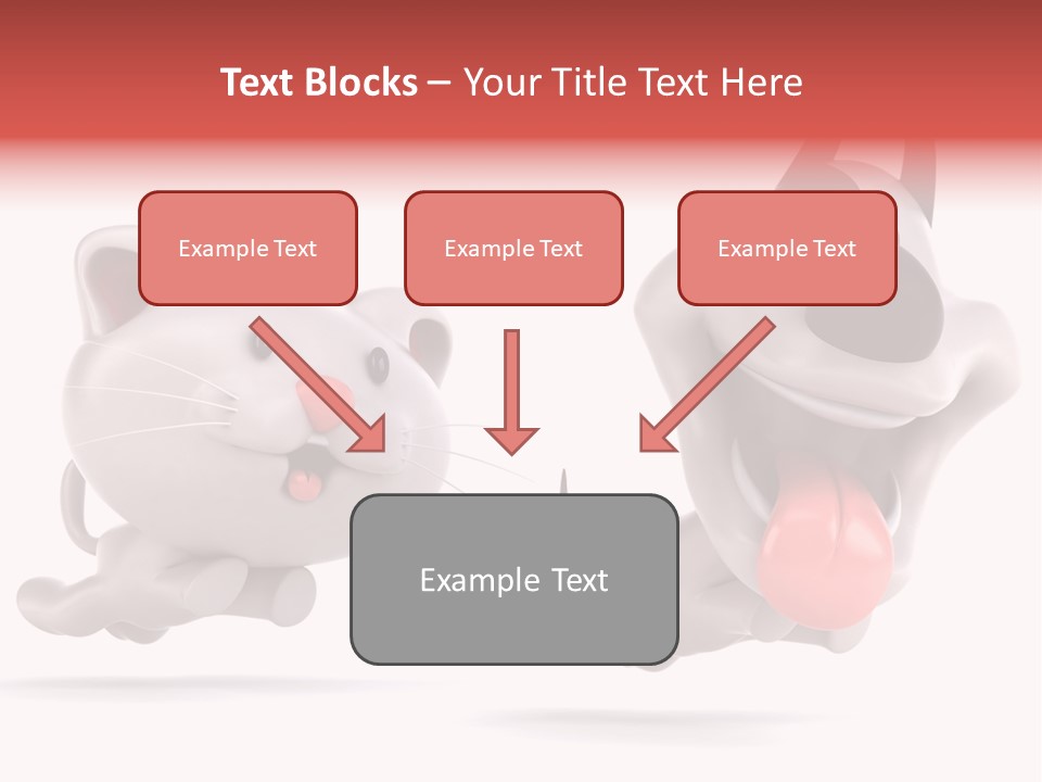 Grey Cute Chase PowerPoint Template