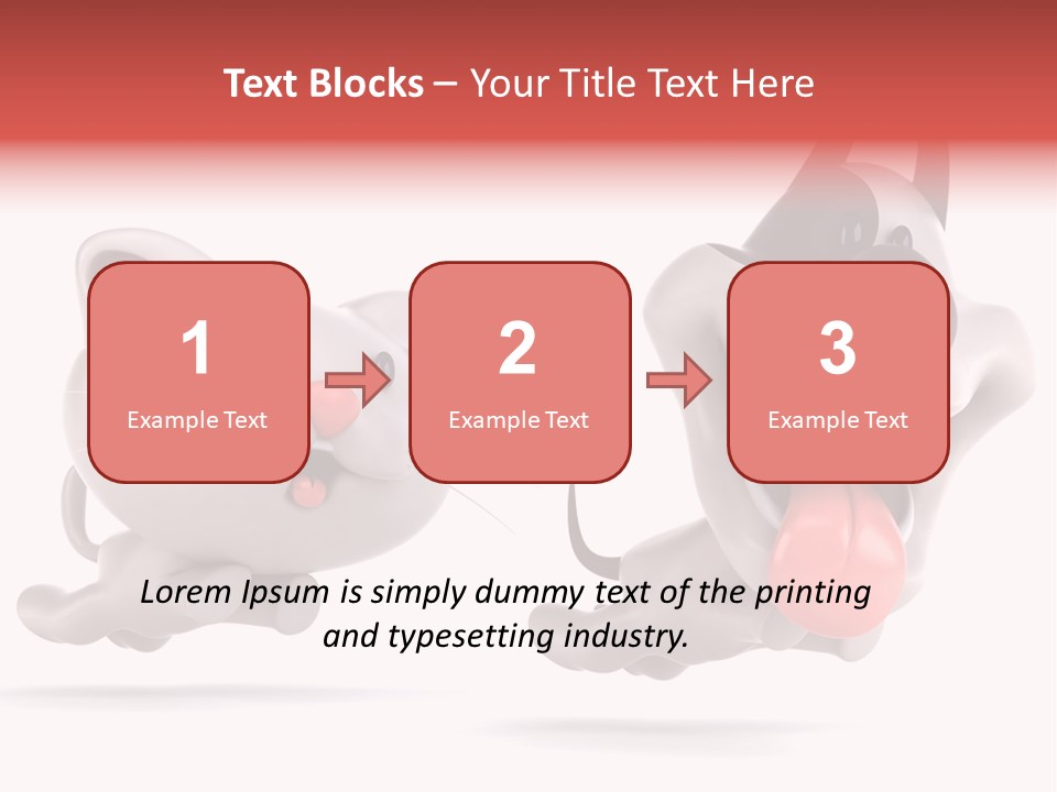 Grey Cute Chase PowerPoint Template