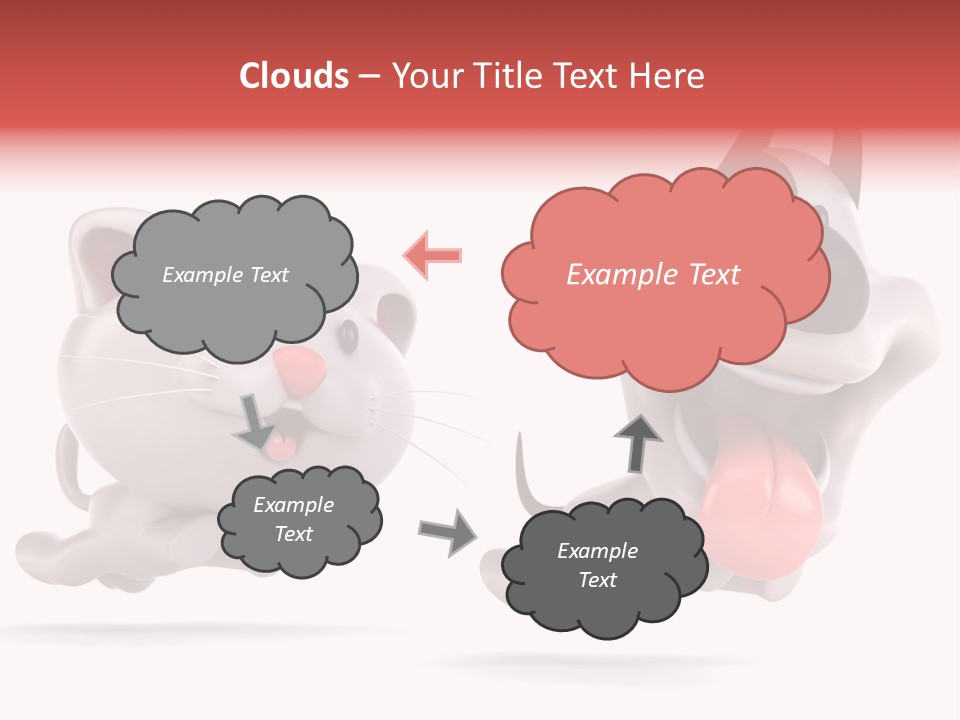 Grey Cute Chase PowerPoint Template