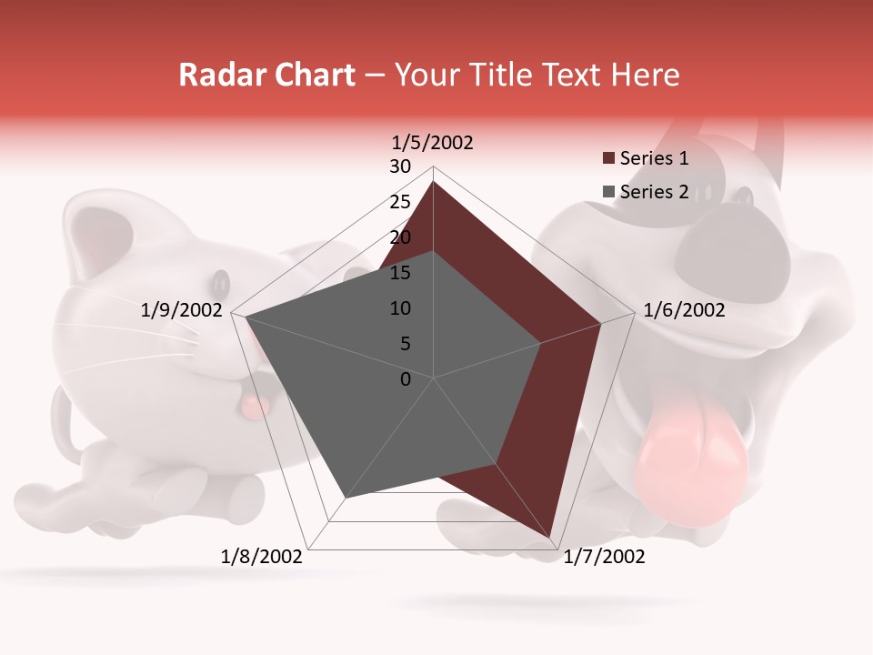 Grey Cute Chase PowerPoint Template