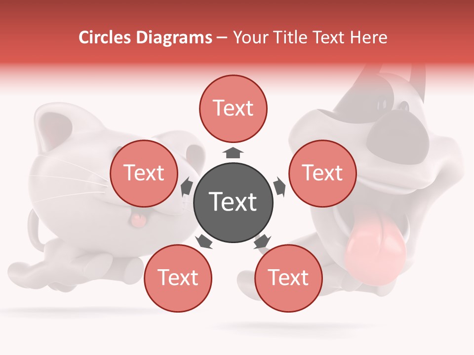 Grey Cute Chase PowerPoint Template