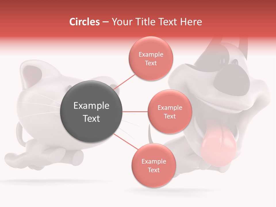 Grey Cute Chase PowerPoint Template