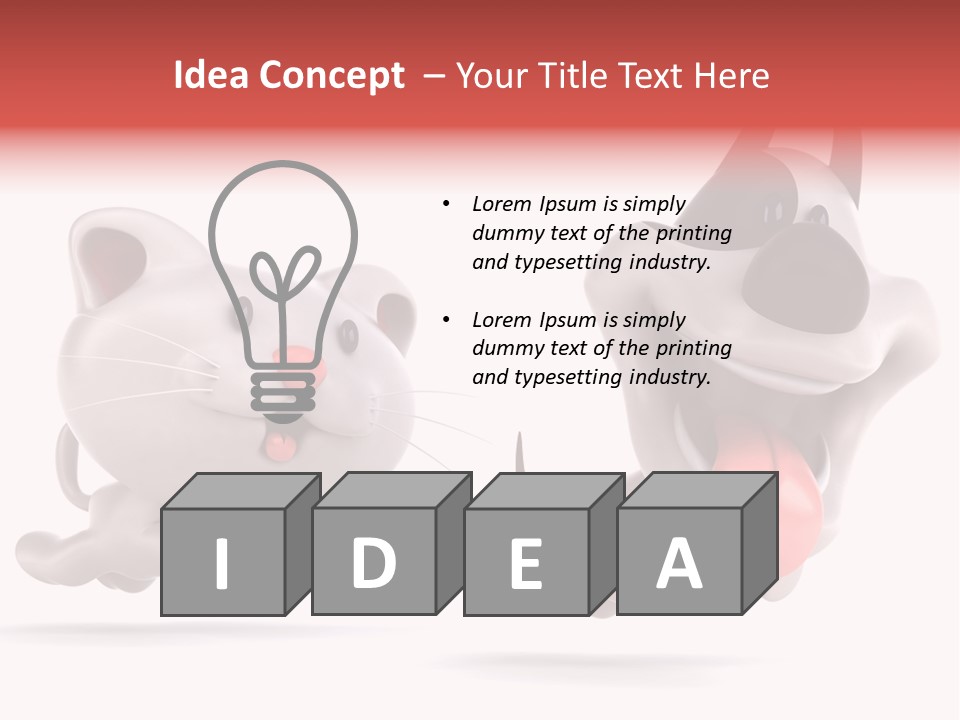 Grey Cute Chase PowerPoint Template