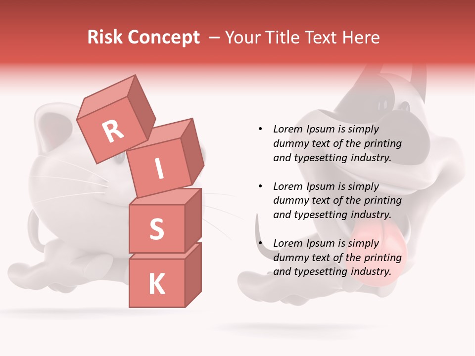 Grey Cute Chase PowerPoint Template