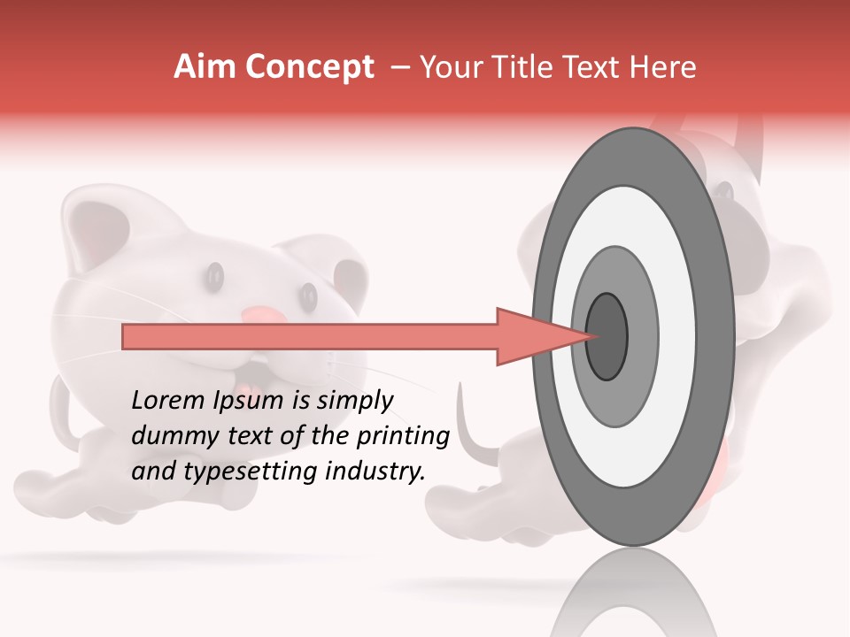 Grey Cute Chase PowerPoint Template