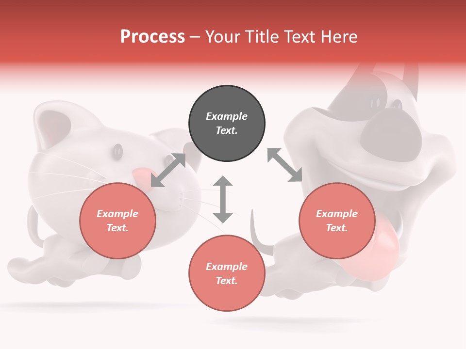 Grey Cute Chase PowerPoint Template