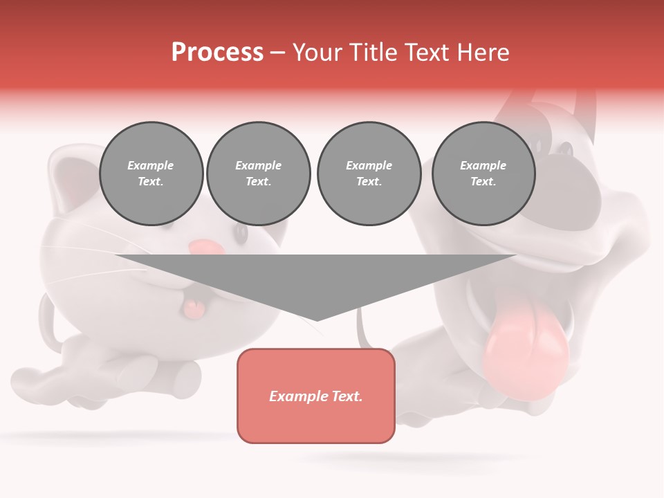 Grey Cute Chase PowerPoint Template