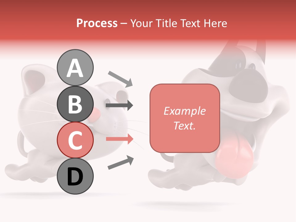 Grey Cute Chase PowerPoint Template