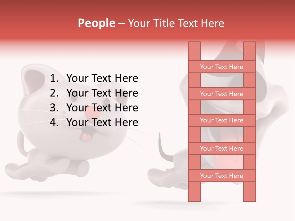 Grey Cute Chase PowerPoint Template