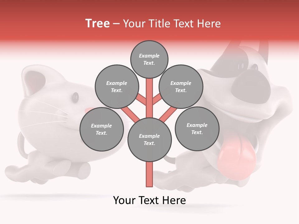 Grey Cute Chase PowerPoint Template