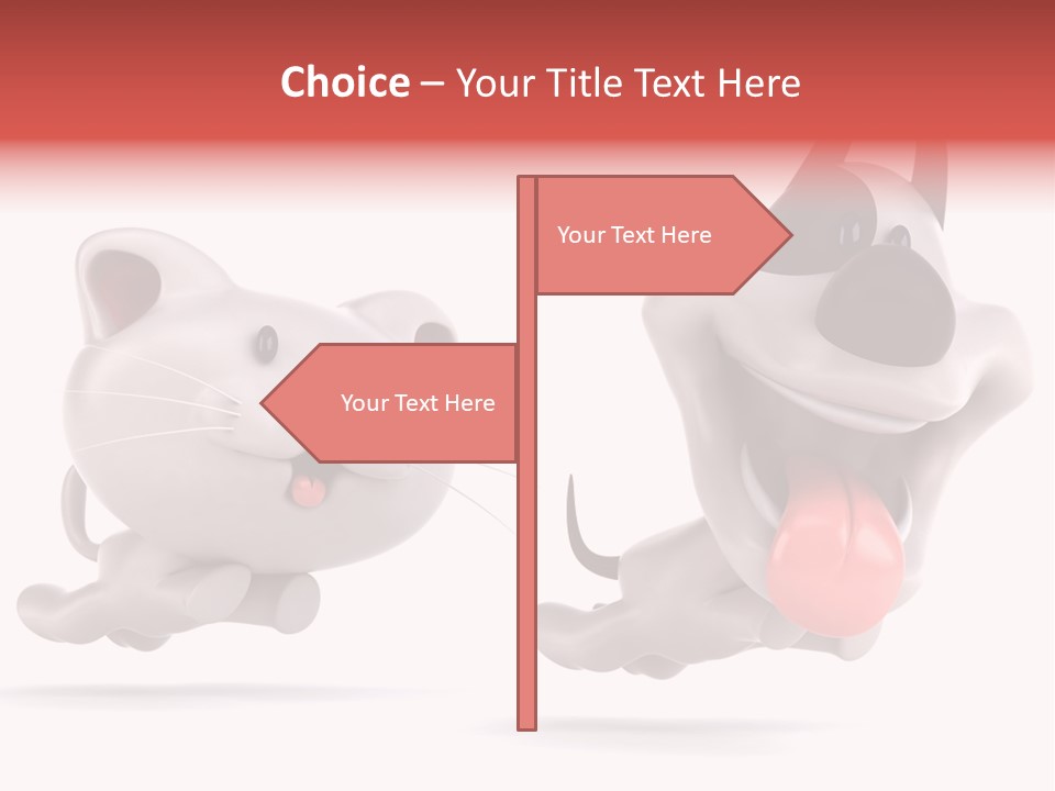 Grey Cute Chase PowerPoint Template