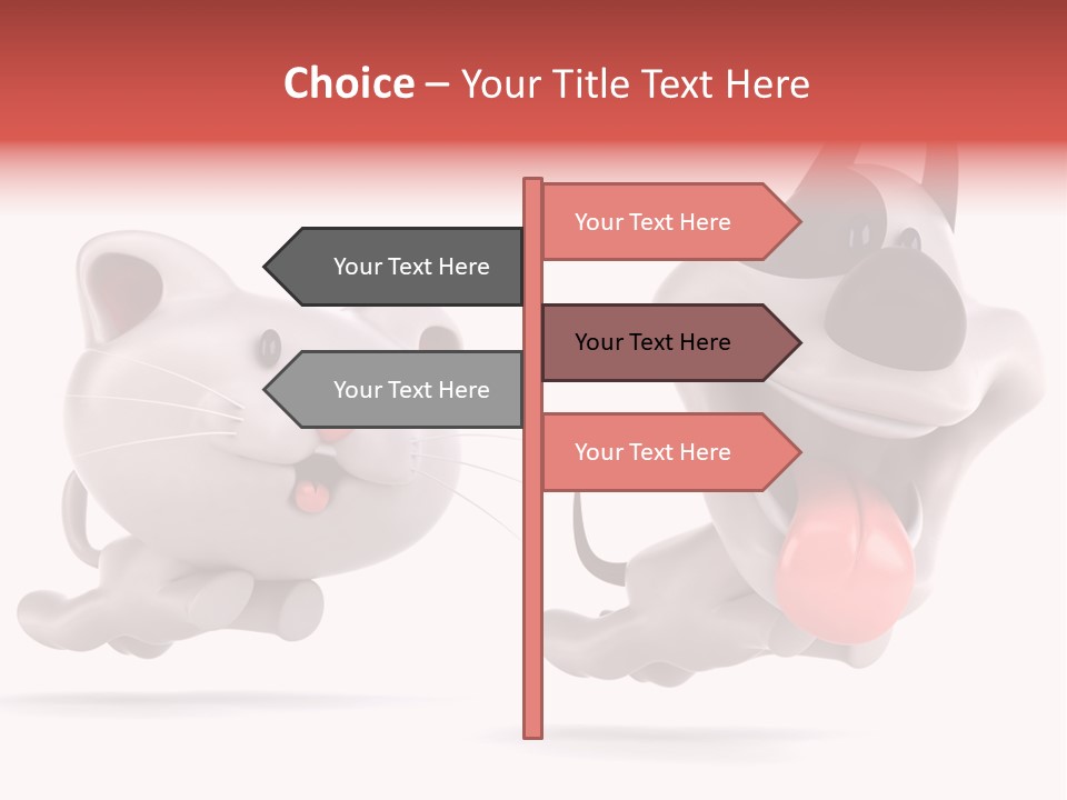 Grey Cute Chase PowerPoint Template