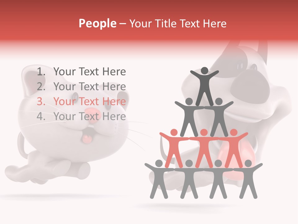 Grey Cute Chase PowerPoint Template