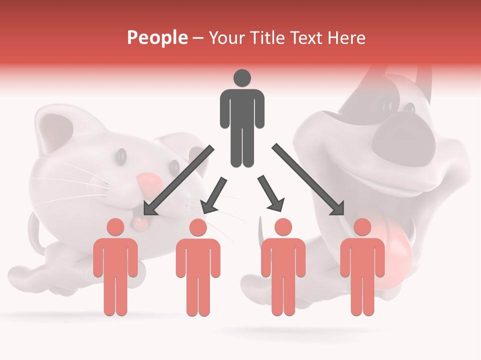 Grey Cute Chase PowerPoint Template