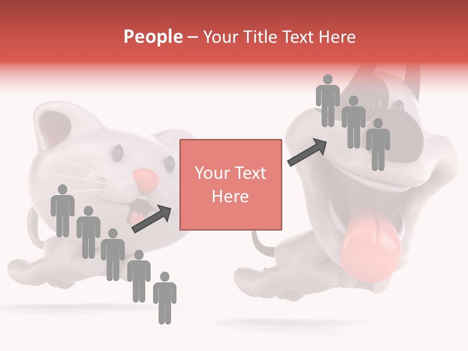 Grey Cute Chase PowerPoint Template