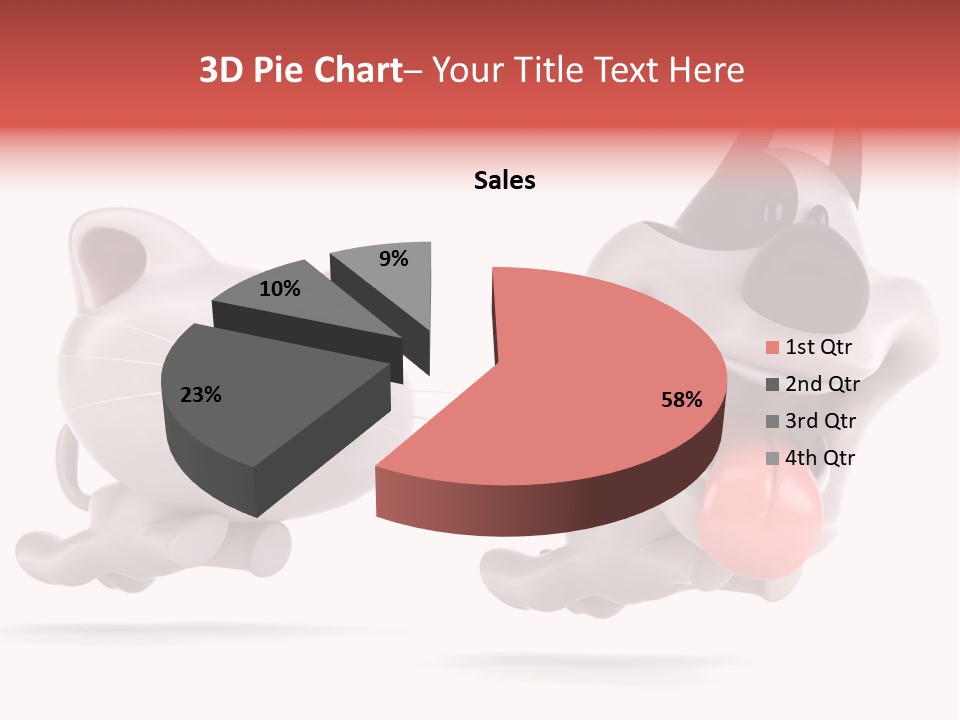Grey Cute Chase PowerPoint Template