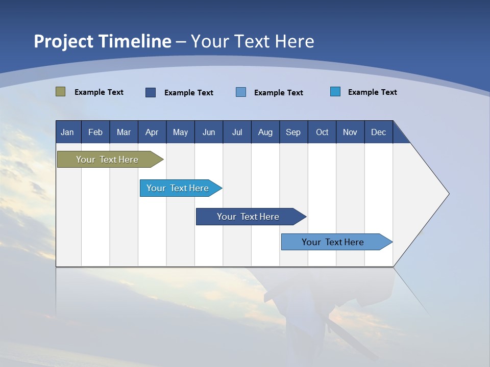 Shadow Sunset Pose PowerPoint Template