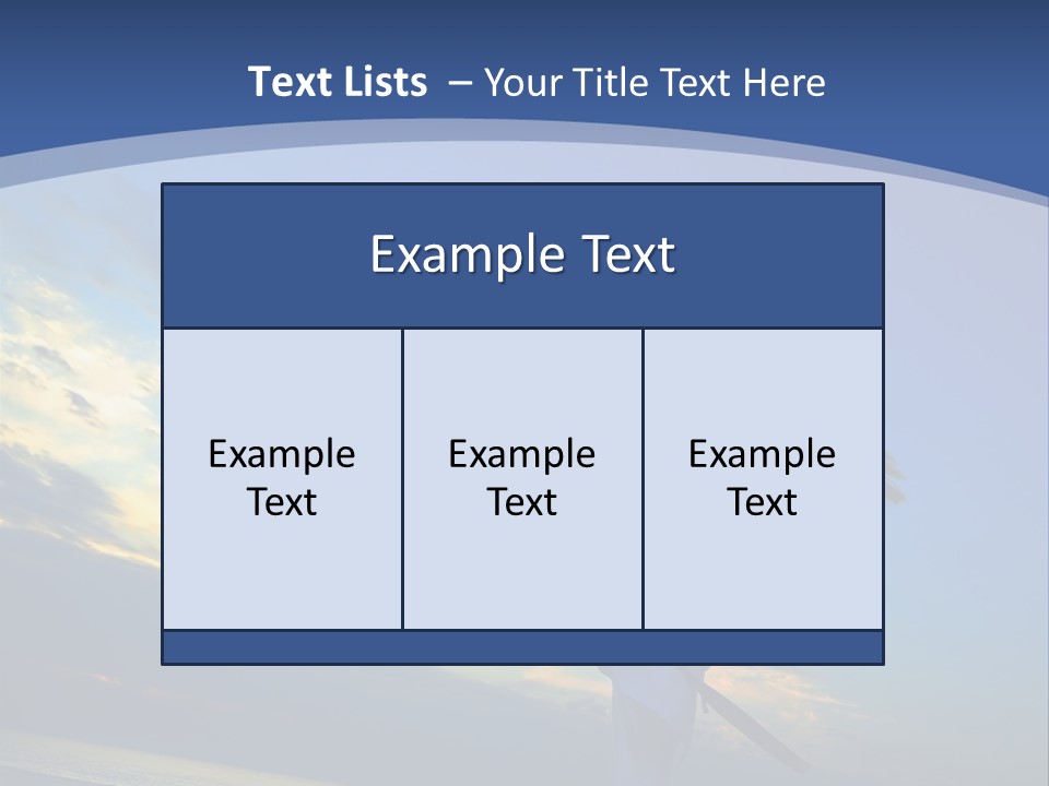 Shadow Sunset Pose PowerPoint Template