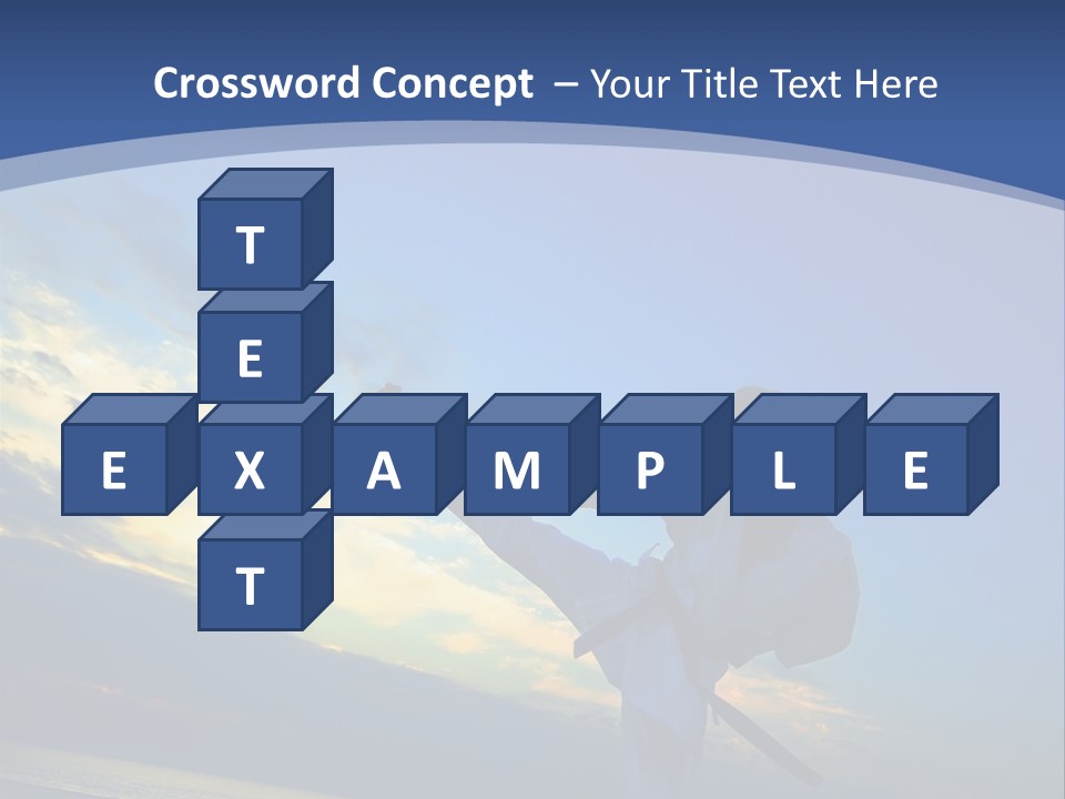 Shadow Sunset Pose PowerPoint Template