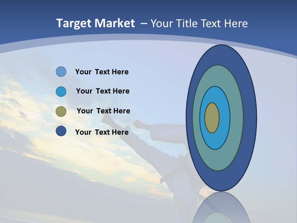 Shadow Sunset Pose PowerPoint Template