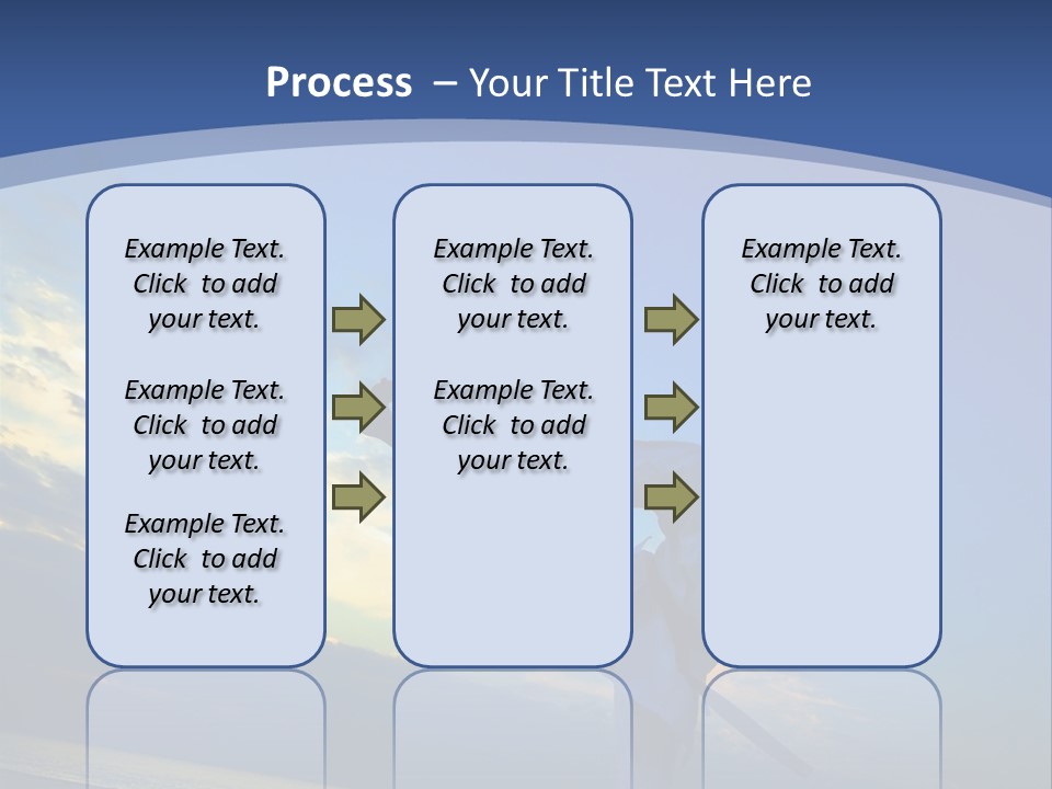 Shadow Sunset Pose PowerPoint Template