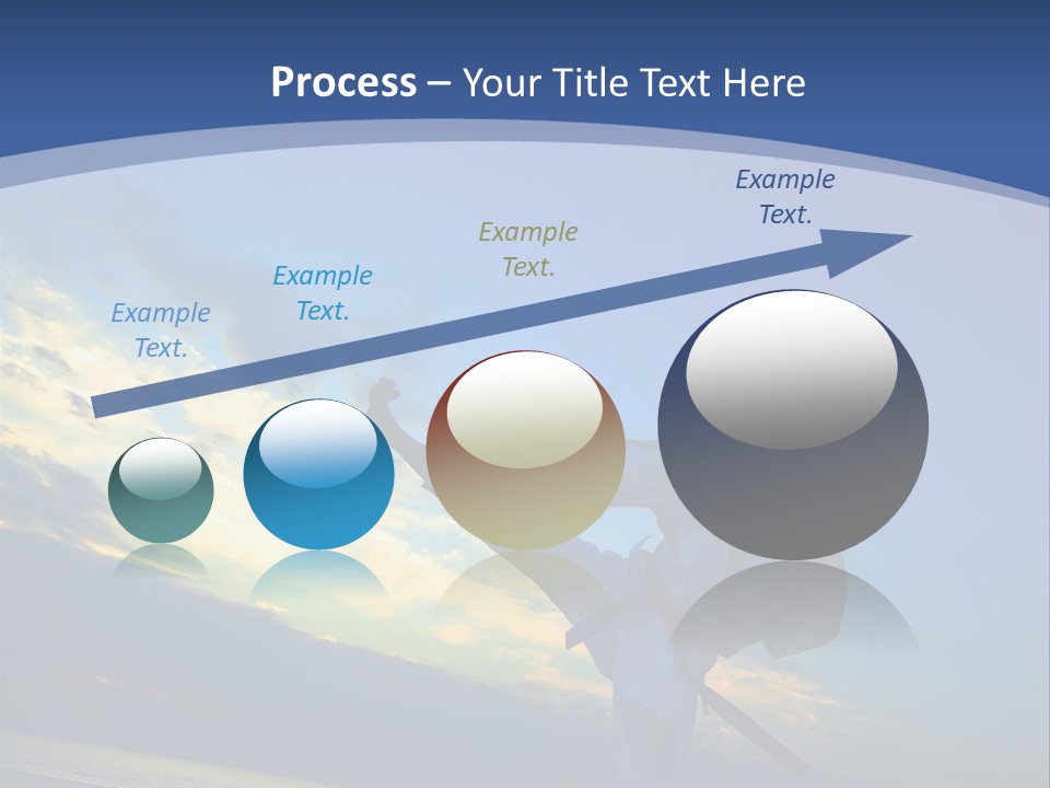 Shadow Sunset Pose PowerPoint Template