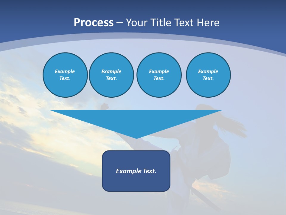 Shadow Sunset Pose PowerPoint Template