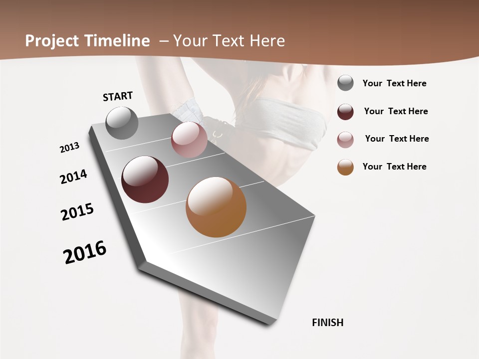 Active Ballet Sensuality PowerPoint Template