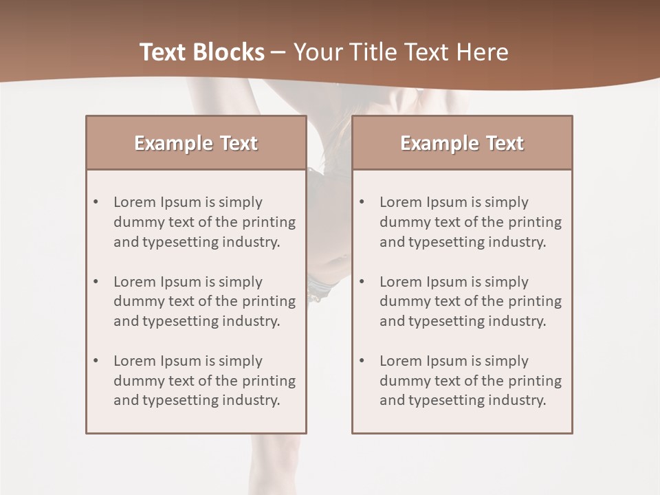 Active Ballet Sensuality PowerPoint Template