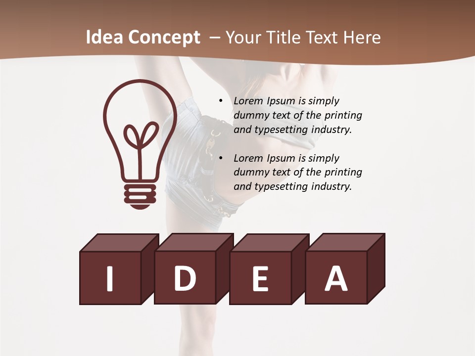 Active Ballet Sensuality PowerPoint Template