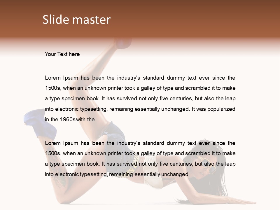 Disco Studio Dancer PowerPoint Template