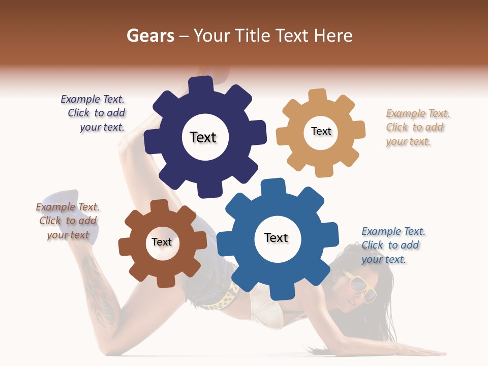 Disco Studio Dancer PowerPoint Template