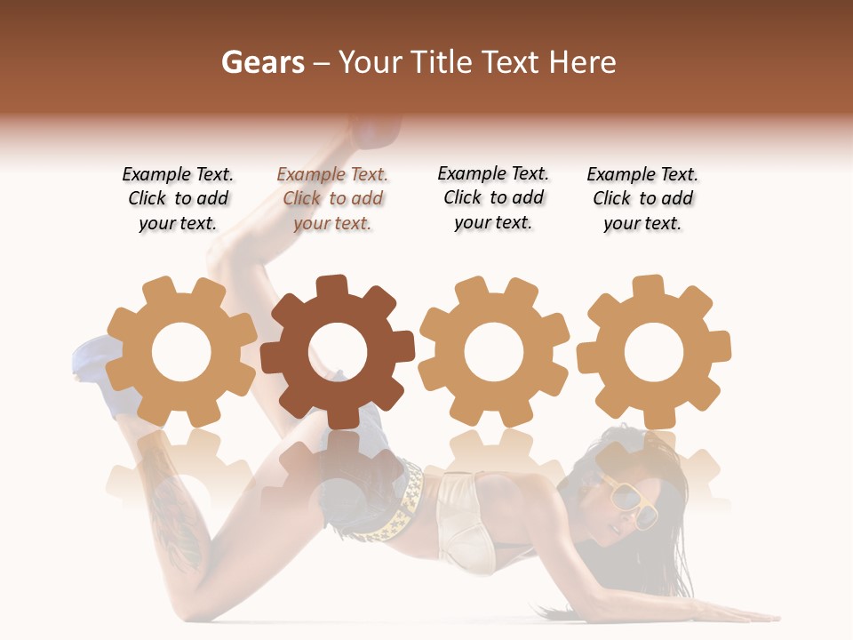 Disco Studio Dancer PowerPoint Template