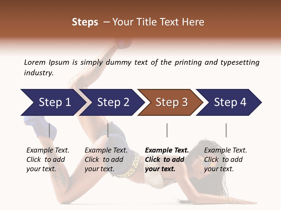 Disco Studio Dancer PowerPoint Template