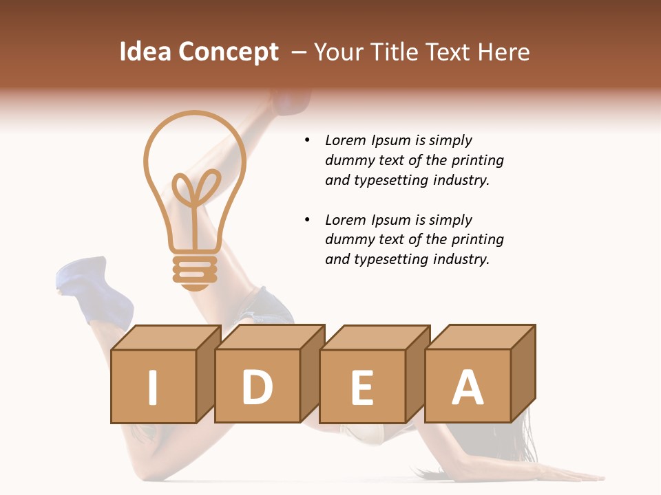 Disco Studio Dancer PowerPoint Template