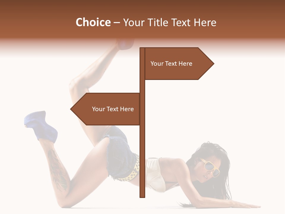 Disco Studio Dancer PowerPoint Template