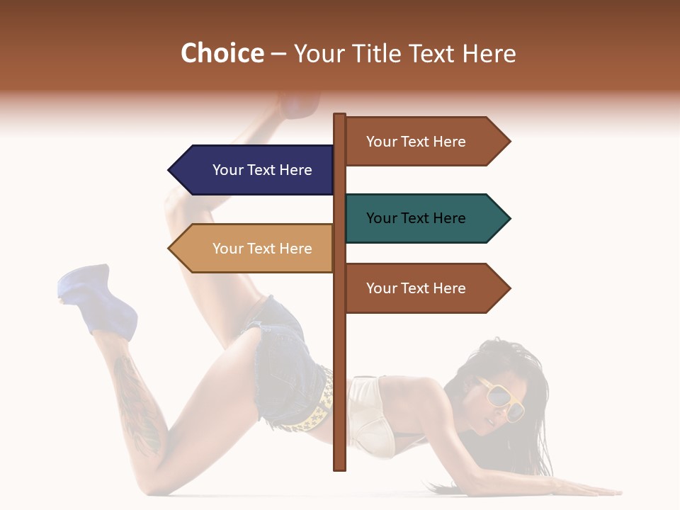 Disco Studio Dancer PowerPoint Template