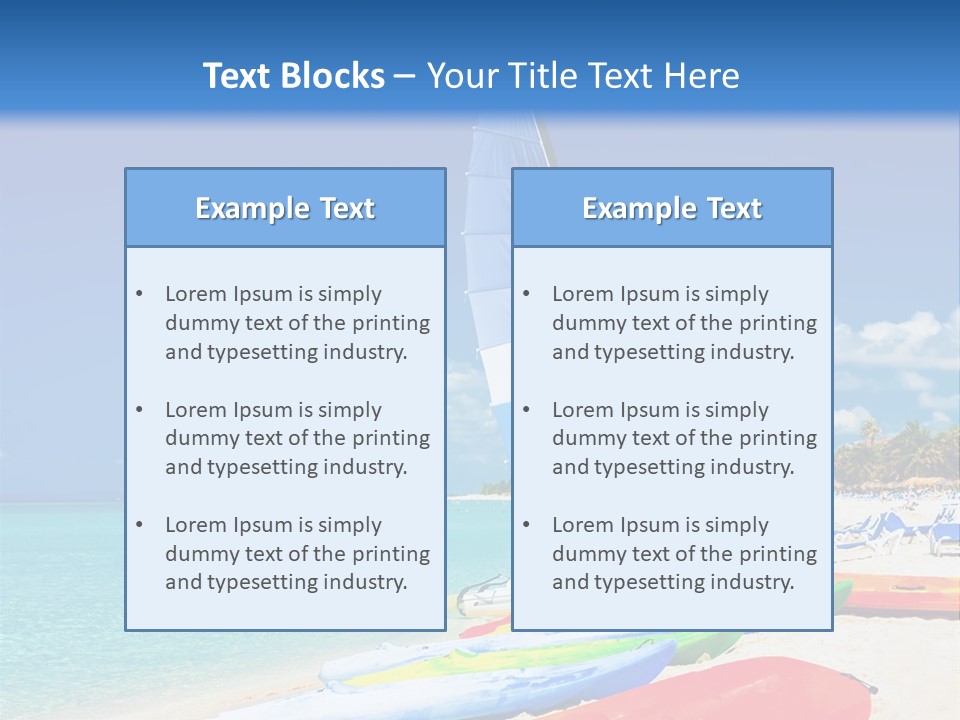 Boating Relax Antilles PowerPoint Template