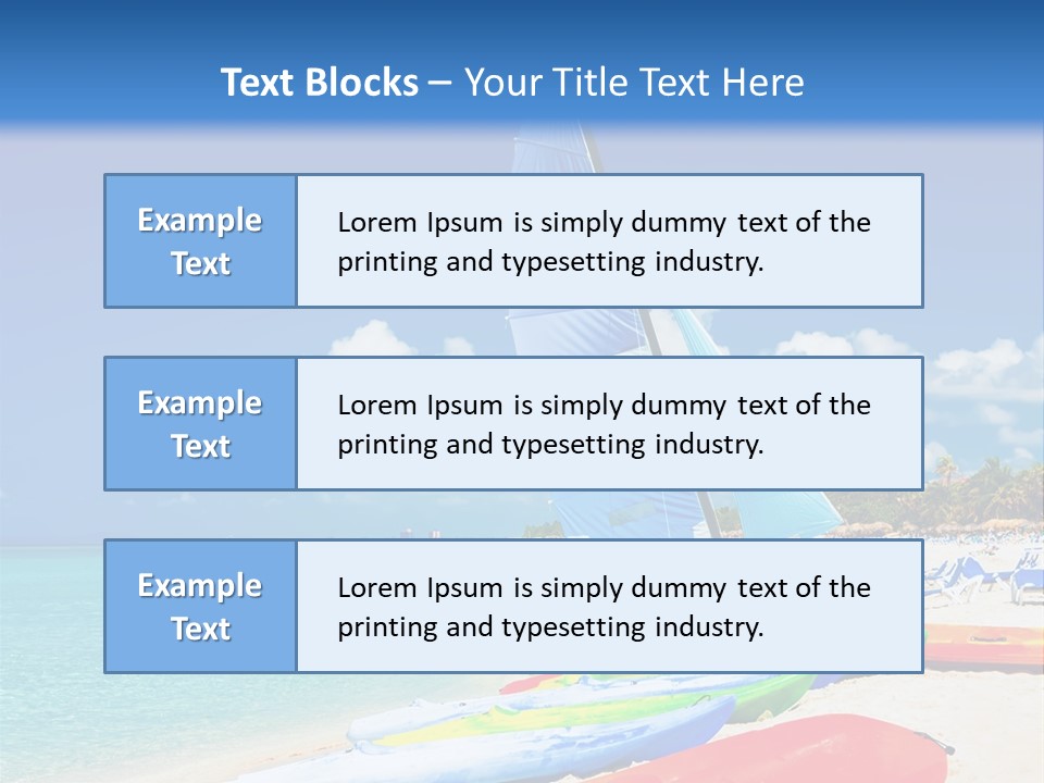 Boating Relax Antilles PowerPoint Template