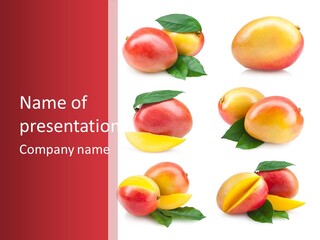 Tropical Slice Mango PowerPoint Template