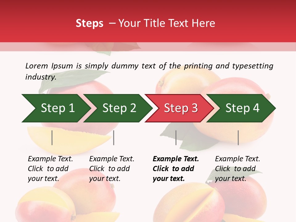 Tropical Slice Mango PowerPoint Template