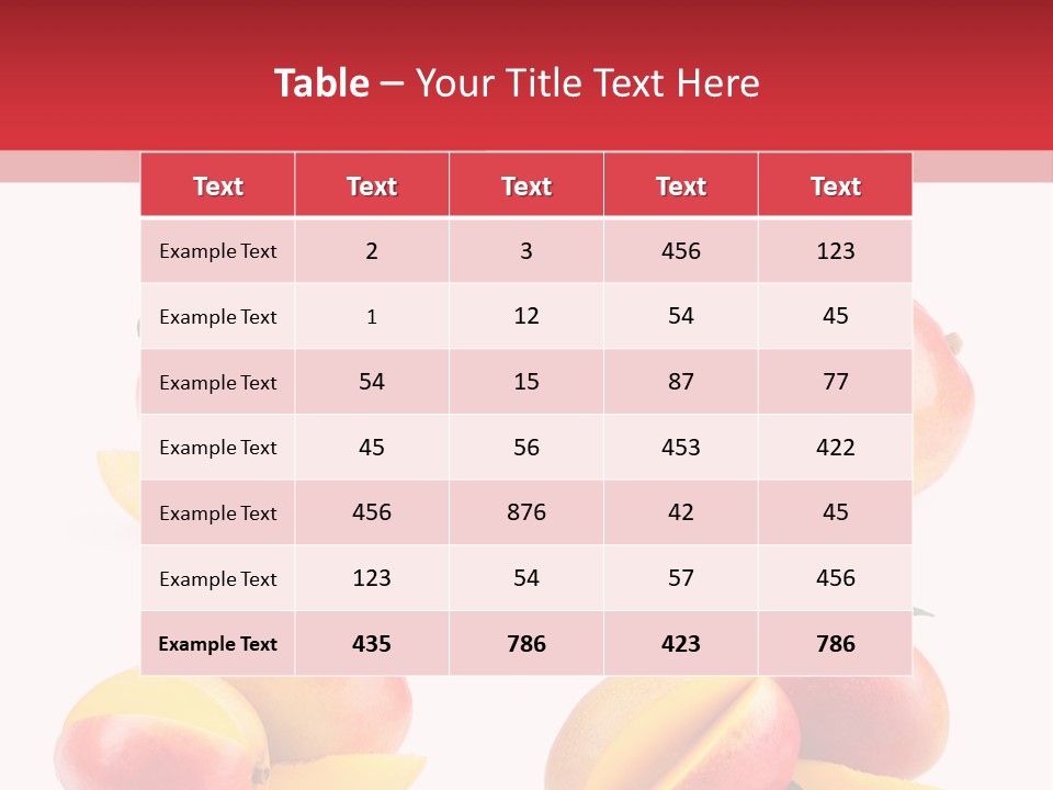Tropical Slice Mango PowerPoint Template