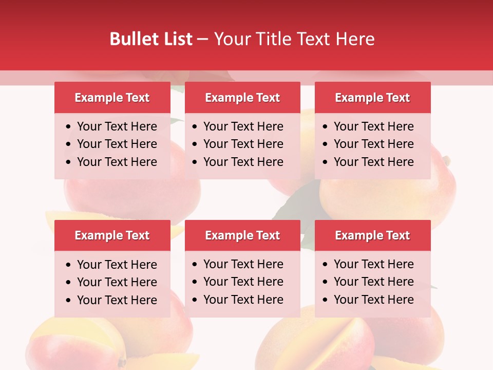 Tropical Slice Mango PowerPoint Template